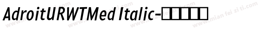 AdroitURWTMed Italic字体转换